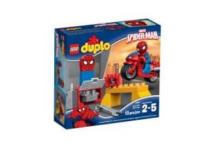 lego 10607 spider man motorrad werkstatt