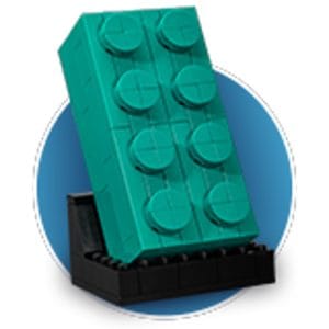 lego 5006291 2x4 teal brick