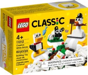 LEGO Kreativ-Bauset mit weißen Steinen 11012