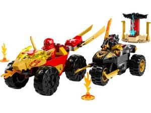 LEGO Verfolgungsjagd mit Kais Flitzer und Ras‘ Motorrad 71789