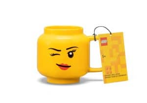 LEGO Keramikbecher mit zwinkerndem Mädchengesicht 5007876