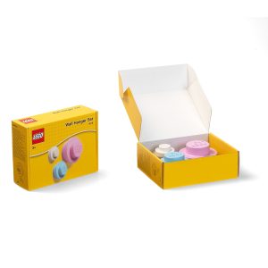 LEGO Wandhaken-Set in Weiß, Hellblau und Rosa 5006139