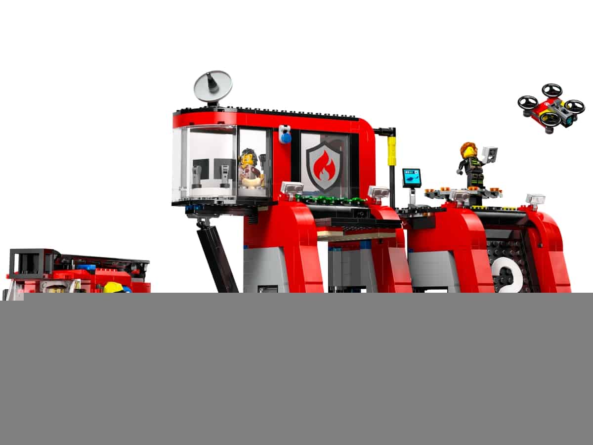 LEGO Feuerwehrstation mit Drehleiterfahrzeug 60414