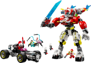 LEGO Coopers Tiger-Mech und Zero’s Hot Rod Auto 71497