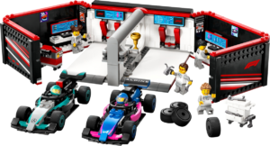 LEGO F1 Garage mit Mercedes-AMG & Alpine Rennautos 60444